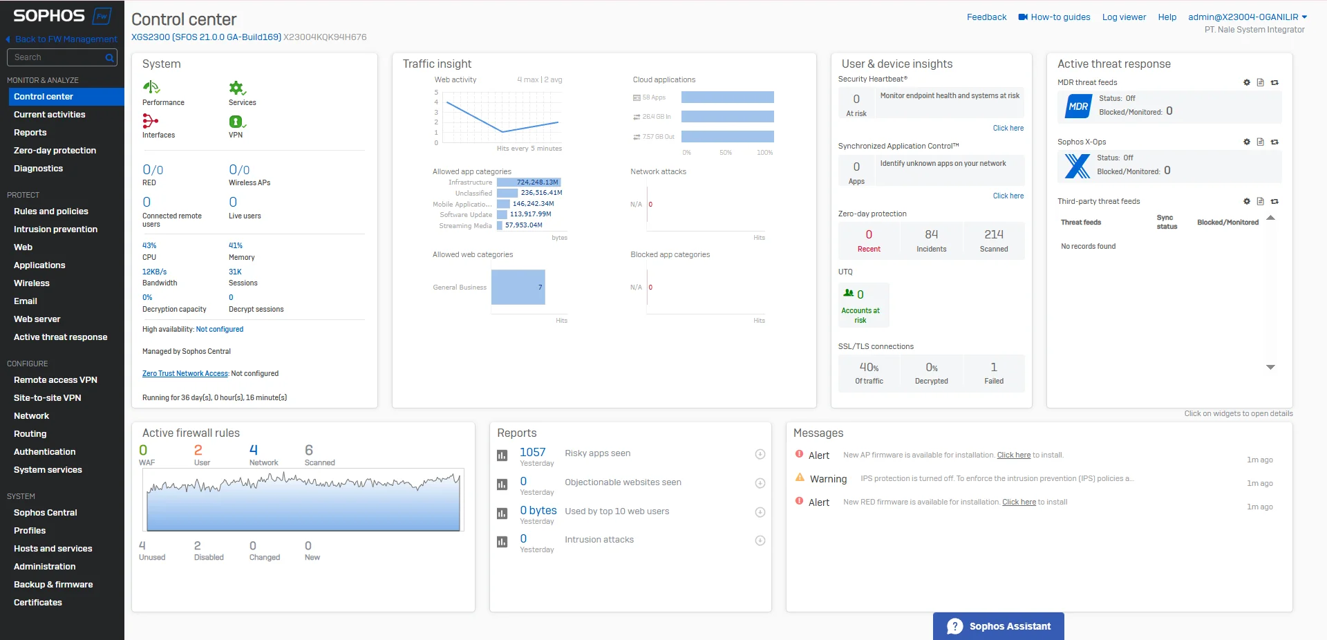 Project Sophos Firewall — Palembang